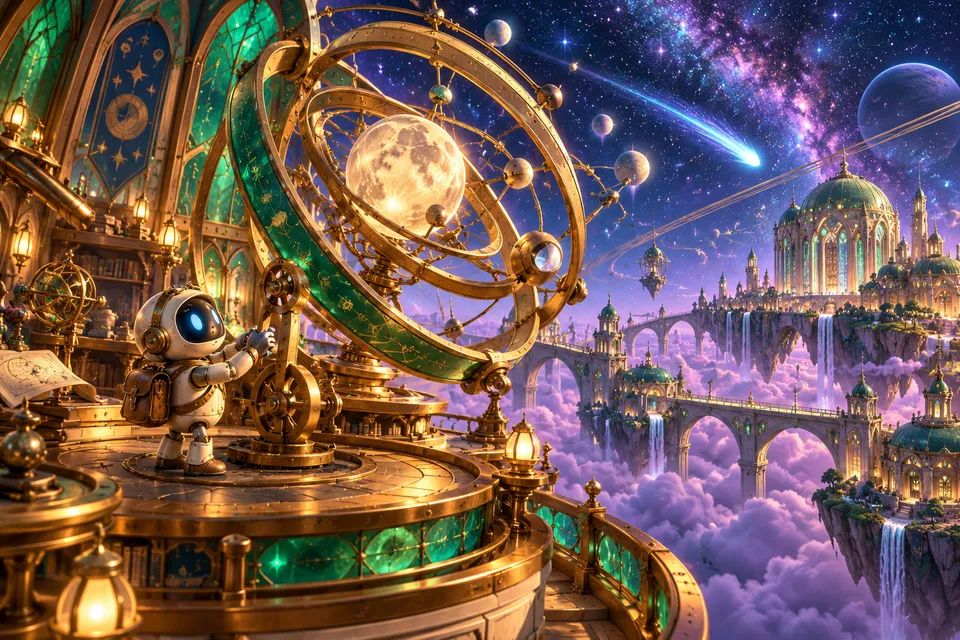 A little turn can bring a whole sky into alignment.